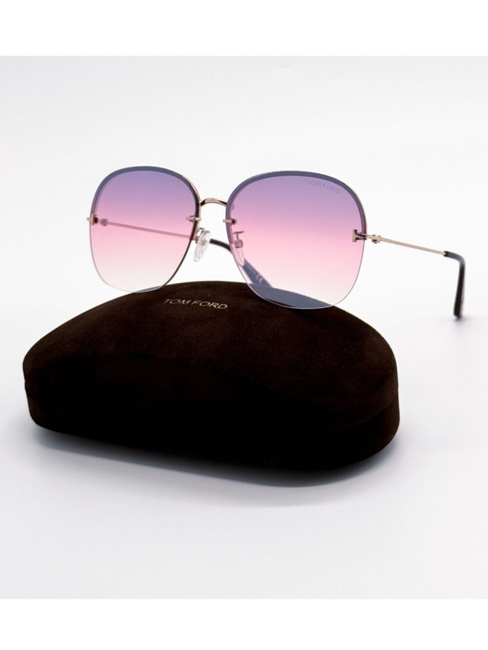 New Tom Ford Lilliana-02 TF794 28Z Purple Round Women Sunglasses Authentic
